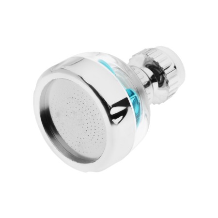 Zein aerator, stream adjustment, fan, plastic, stainless steel mesh, transparent/chrome