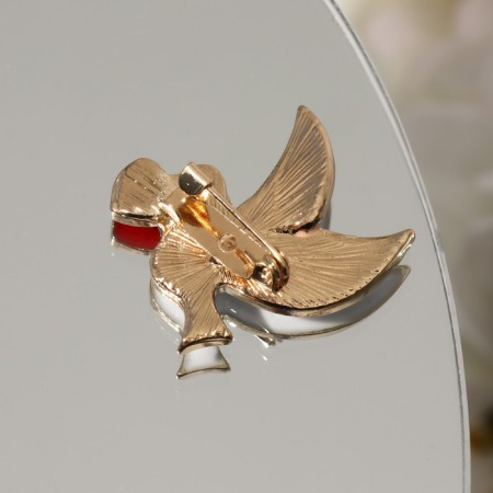 Book "pigeons" with hearts, white-red color in gold (indivisible packing 12 pcs., Price per pcs.)-2