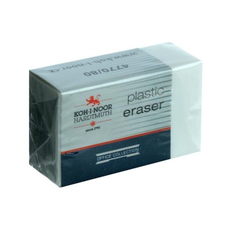 Lastik Koh-I-Noor 4770/80, plastic, white, in individual packaging-3