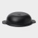 Cast iron fried, 2 l, d = 24 cm, cast -iron cover, black color