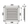 Ventilation grate Zein Lux RM2030C, 200 x 300 mm, with a grid, metal, galvanizing