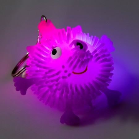 Hedgehog "animal", light, on a key fabric, color mix-1