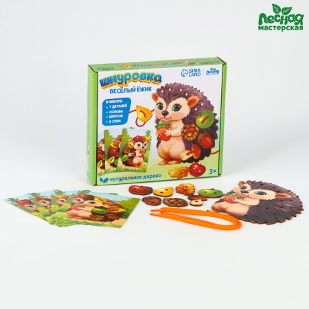 Lacing woody developing "funny hedgehog" for kids-4
