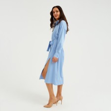 Women's dress Minaku: Casual Collection, Blue Color, Size 42