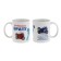 Sublimation mug "beloved brother" motorcycle, with application