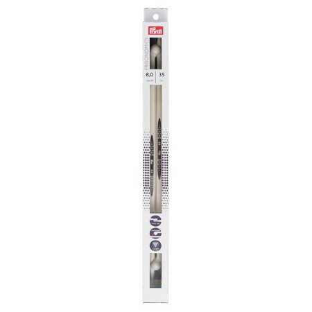 Right knitting needles Ergonomics, 8 mm/35 cm, 2 pcs