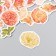 Stickers for creativity "peonies" set of 46 pcs 4.4x4.4x1.1 cm