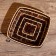 Decor "Tropics" rattan, coconut 26x26x7 cm