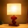 Table lamp "Claud" 1x40W E27 red walnut 12x24.8x38cm