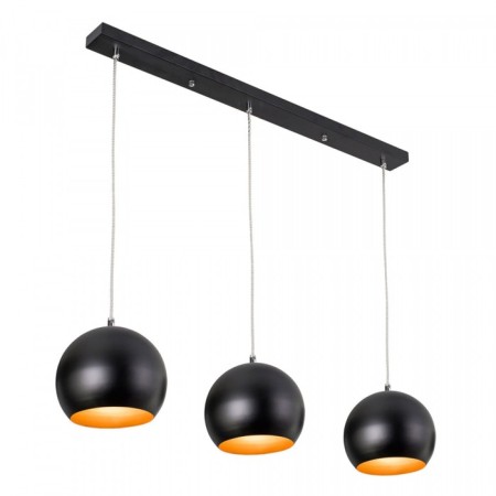 Suspended lamp Citilux "Omi" CL945135, 78x18x30 cm, 3x75W, E27, Black Color Black