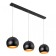 Suspended lamp Citilux "Omi" CL945135, 78x18x30 cm, 3x75W, E27, Black Color Black