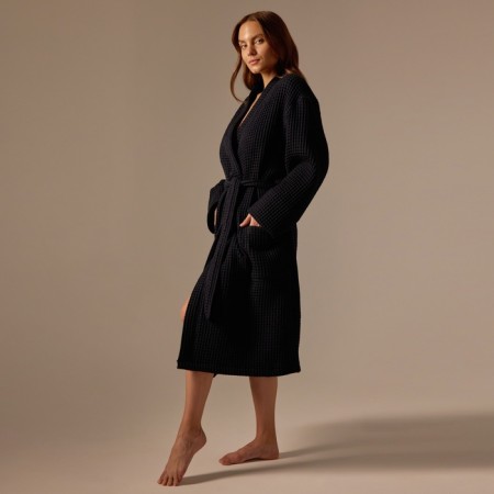 Welfare Women's bathrobe SL Home: BOHO "Dark Mare", size L, 100% cotton, 280 g/m2-5