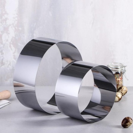 A set of baking forms and calculation "Circle", D-20, H-8.5 cm, 2 pcs