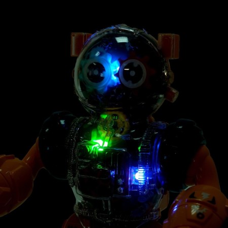 Robot "gears", light, sound, orange-6
