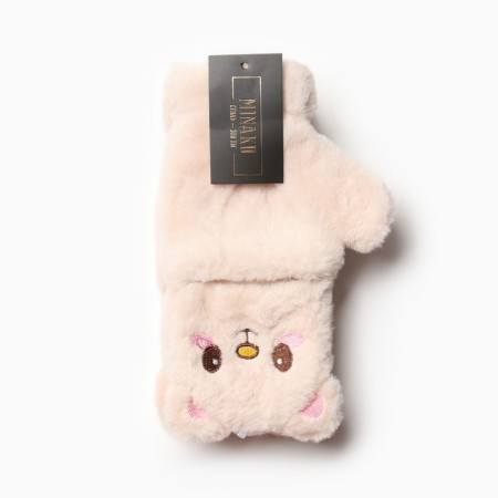 Teenage mittens minku Mishka 24 cm beige-8