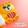Musical phone "Multiphone: Funny Mishutka", Russian voice acting, works from batteries, yellow color