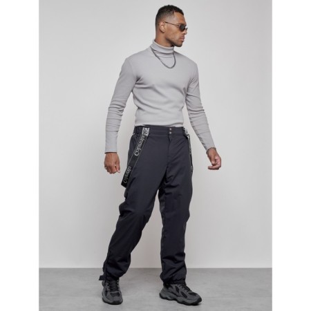 Semi-combineson ski insulated male winter, size 56, dark blue color-17