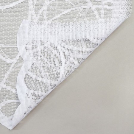Tulle to the kitchen without curtain tape, size 165x170cm, white color, 100% polyester-4