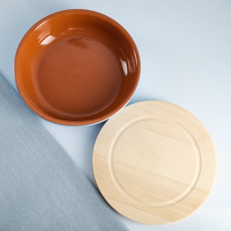 Set for the junction "Vyatka No. 3" (3 containers / 1l. + 3 wooden covers), blue-3