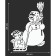 Decorative sticker for windows "Snowman on Sanks" 45x65 cm