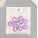 Decor for creativity Plastic "A shell with a pearl" sparkle set 10 pcs 2x1.8x0.9 cm