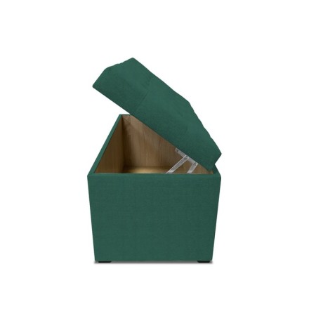 Puff with a lid and weighting, 800 × 400 × 420 mm, bingo velor, color Green-5