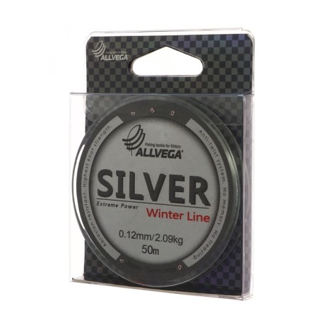 Monophile Fine allvega Silver, diameter 0.12 mm, test 2.09 kg, 50 m, silver-1
