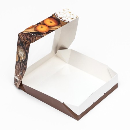 Folding box with the window "Fruits", 15 x 15 x 4 cm-4