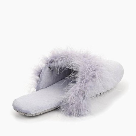 Slippers # 1 female, size 36.5, color gray color-1