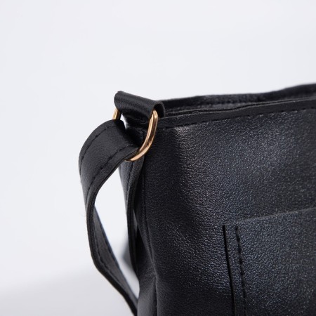 Bag Cross-Bodi on magnet, black color-3