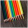 Pencils 12 -cv (6 classic + 6 neon) gamut "Orange Sun", sharpened, cardboard packaging, euro suspension