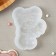 Silicone form "Bear with the heart", 7 × 5.3 cm, the color is transparent