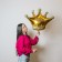 Foil ball 24 "Happy Birthday!", Crown, without a substrate