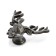 Cappio Pro Pro Pro “Deer” handle 66 x 55 mm, the color is old. silver