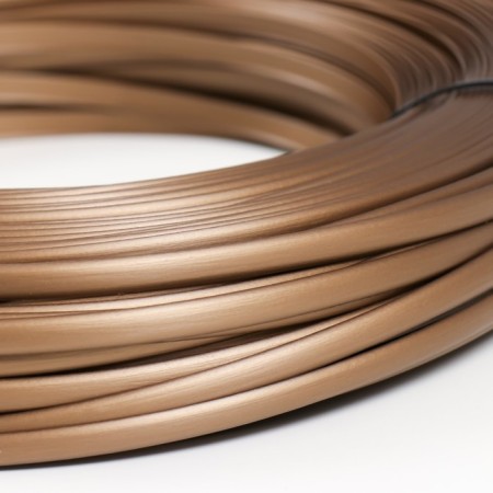 Artificial Roatan smooth 8 mm 100 m crescent (Metalik bronze)-2