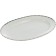 Opal oval dish, “platinum plates” decor, 32 cm