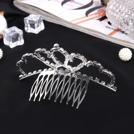 Hair diadem "Medea" Greatness, 9.5 × 4 cm, silver-1