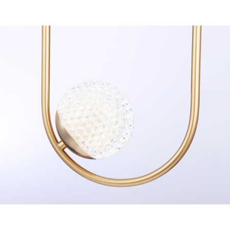 Suspended lamp with a replaceable lamp Ambrella Light, Crystal, Tr5431, 2XG9, Color Gold-4