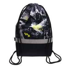 A bag for shoes with a pocket of 500 x 410 mm, Erich Krause, density 300D, a reflective strip, CROW
