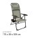 Steel chair with shelf, 75x59x109 cm, gray color