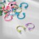 Piercing in the eyebrow "Balls" duo circle, d = 0.8 cm, color mix (packing 20 pcs.)