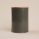 Bank for storing bulk products SL Home "Refracto", 11 × 15 cm, gray color, with a bamboo lid