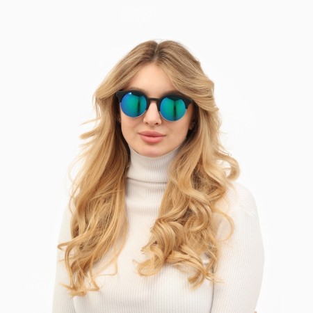 Sunglasses "OneSun", UV 400, 14 x 14 x 5 cm, lens 4.7 x 4.1 cm, blue
