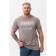 Male T -shirt, size 56, gray color