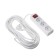 Extension cord Luazon Lighting, 3 sockets, 10 m, 6 A, 1300 W, 3x0.75 mm2, s/k, with off., B