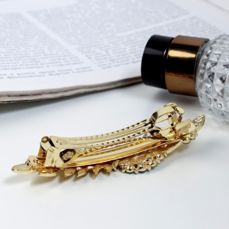 Sherry-automatic hairpin leaves, 9 cm, gold-1