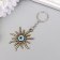 Keychain metal "Sun" for bronze 4.9x4.7 cm