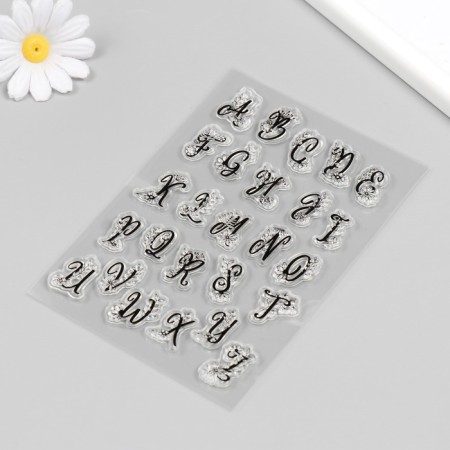 Stamp for creativity Silicon "Blooming Alphabet" 16x11 cm-1