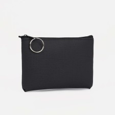 Women's wallet with lightning, black color