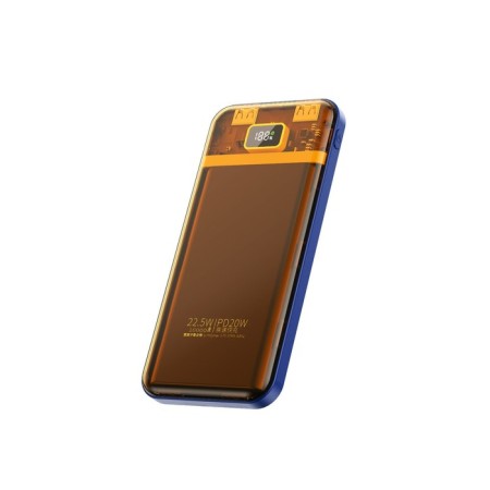External BYZ W91, 10,000 mAh, 2 USB, 1 Type-C, 22.5 W, 3 A, PD, Orange, Orange-2